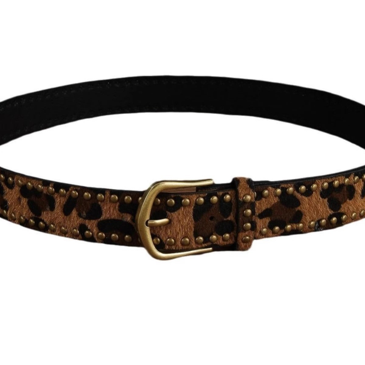 Wholesale Women' s Leopard Print Inlaid Paw Nails All-match Decorative Belt